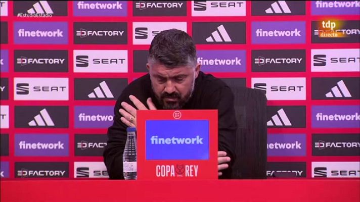 Copa del Rey - Gennaro Gattuso, tras la derrota del Valencia en cuartos de Copa: "Hemos tocado fondo"
