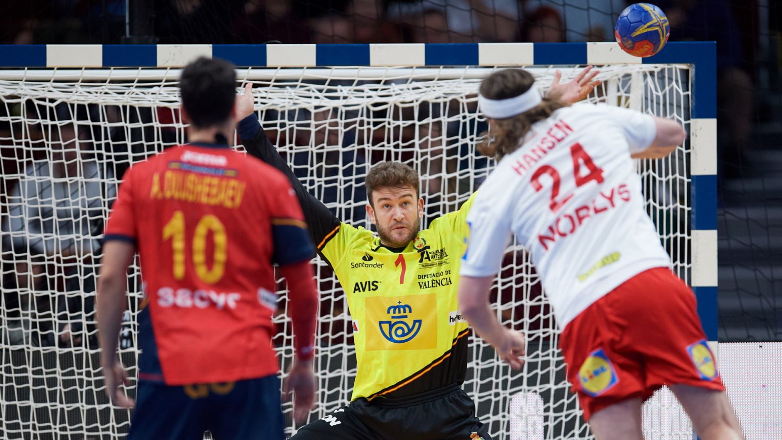 Balonmano - Campeonato del Mundo masculino. 1ª Semifinal: España - Dinamarca - ver ahora