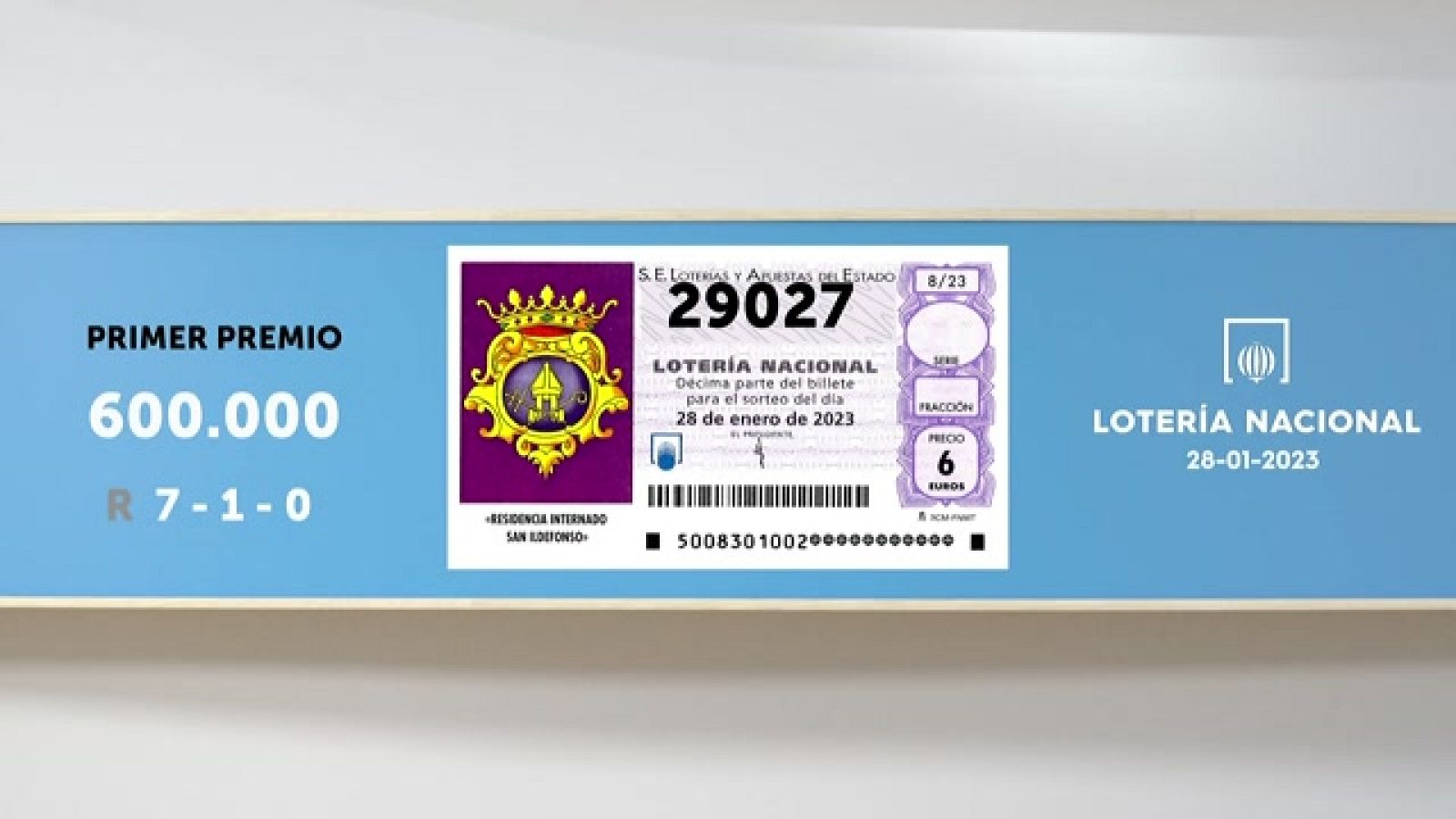 Sorteo de la Lotería Nacional del 28/01/2023 - Ver ahora