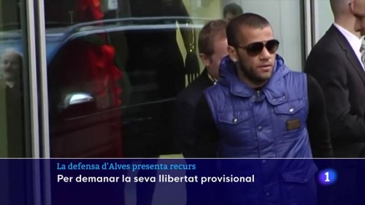 L'Informatiu - La defensa d'Alves presenta recurs per demanar la seva llibertat provisional