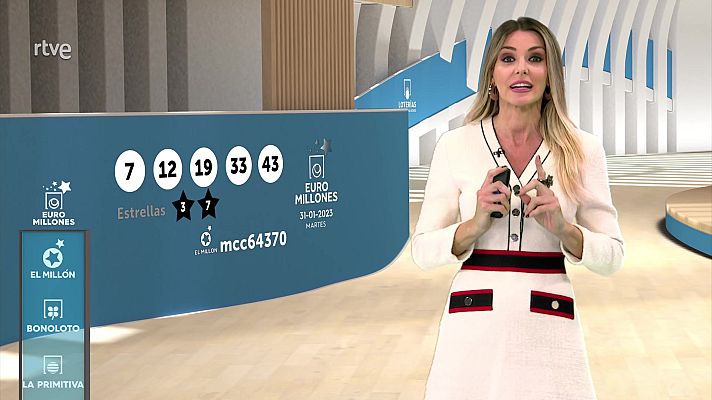 Loterías - Sorteo de la Bonoloto y Euromillones del 31/01/2023