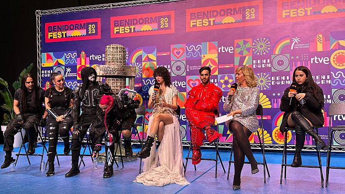 Benidorm Fest - Rueda de prensa con los primeros cuatro finalistas