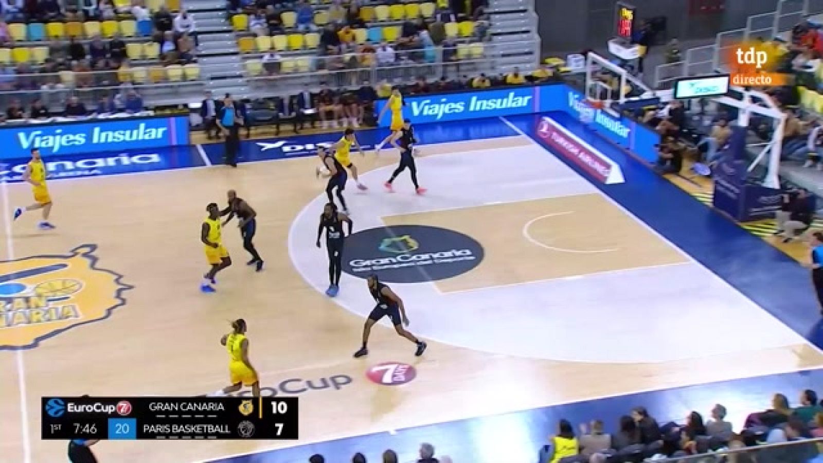 Eurocup Gran Canaria París Basketball inicio de partido