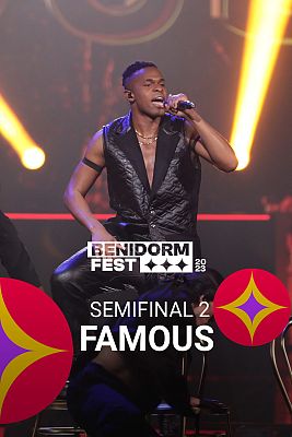 Benidorm Fest - Famous canta "La Lola" en la segunda semifinal