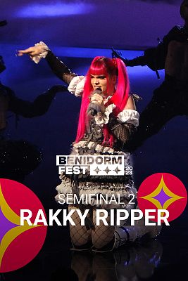 Benidorm Fest - Rakky Ripper canta "Tracción" en la segunda semifinal