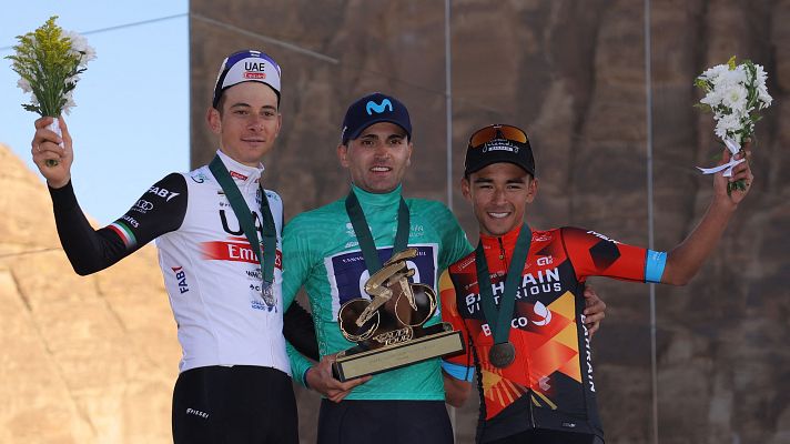 Ciclismo - Ruben Guerreiro se lleva el Saudi Tour y le da a Movistar la primera carrera de 2023
