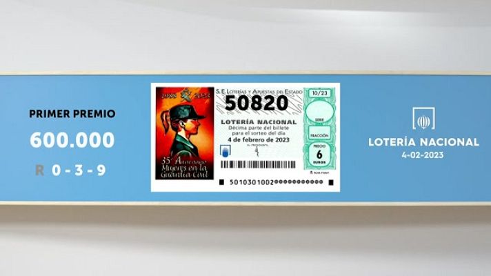 SELAE - Sorteo de la Lotería Nacional del 04/02/2023