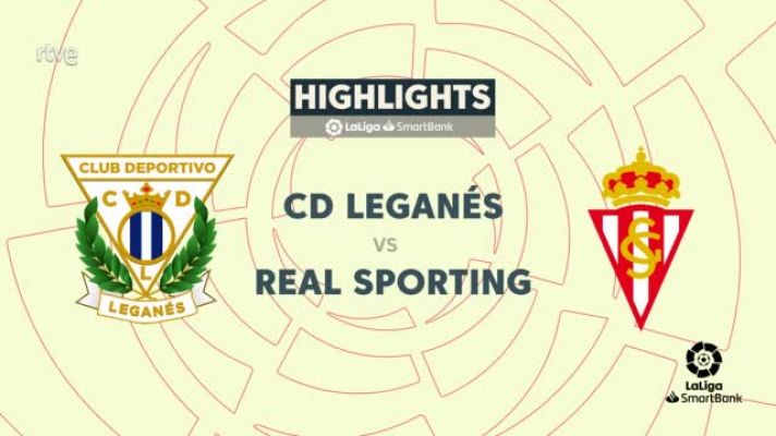 Resúmenes de LaLiga - Leganés - Sporting: resumen del partido. 26ª jornada Segunda
