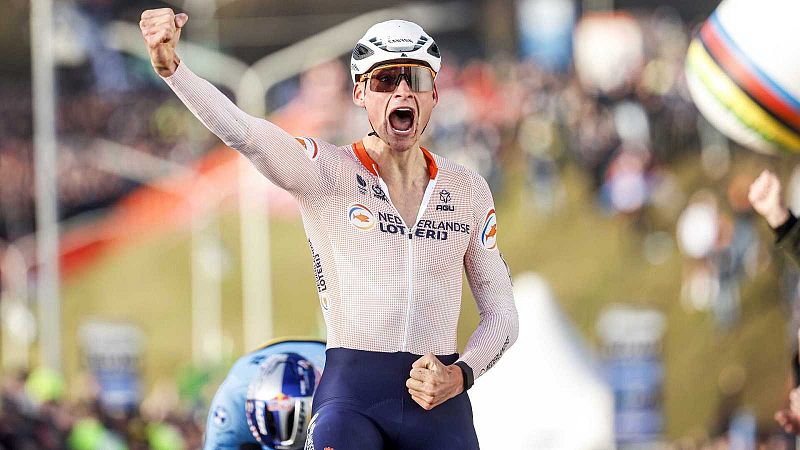 Van der Poel conquista su quinto Mundial de ciclocross en un vibrante duelo con Van Aert - ver ahora