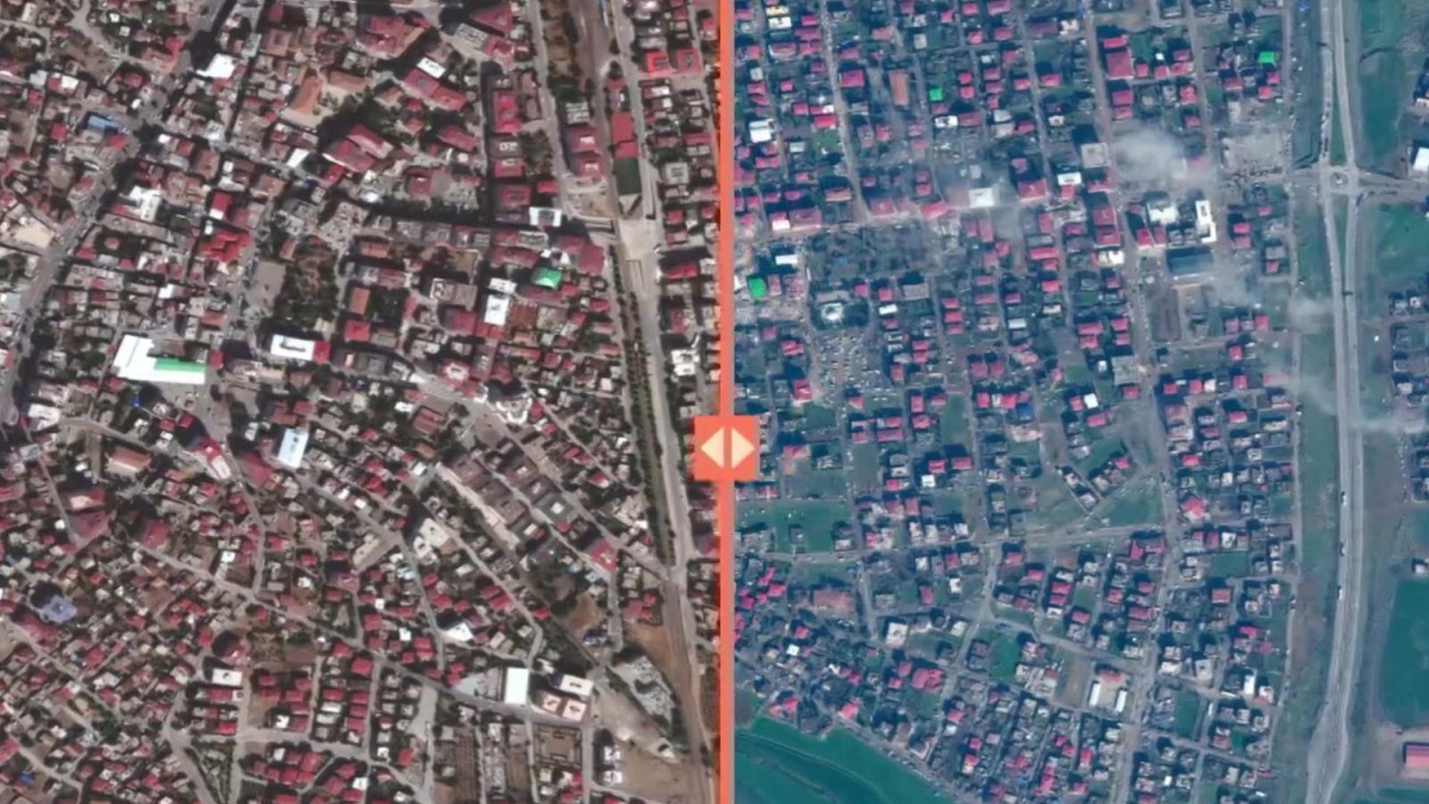 La devastación tras el terremoto a vista de dron: radiografía del antes y después de la catástrofe - Ver ahora