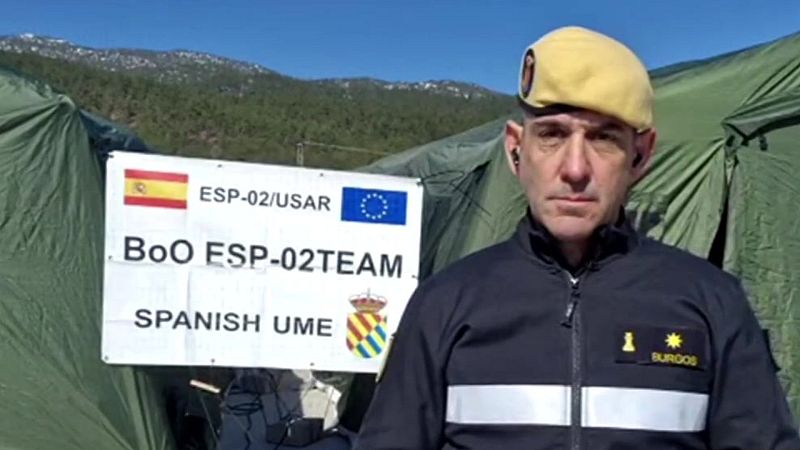 Jefe de la UME en Turquía: "Estamos haciendo labores de búsqueda contra reloj para encontrar vida"