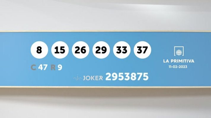 SELAE - Sorteo de la Lotería Primitiva y Joker del 11/02/2023