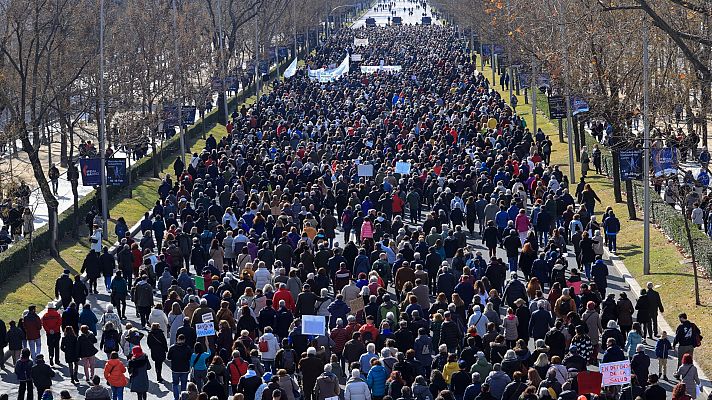 Informativo 24h - Manifestación en Madrid en defensa de la sanidad pública