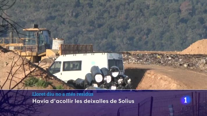 L'Informatiu - Lloret de Mar no vol les deixalles de l'abocador de Solius