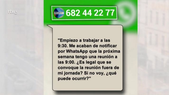 Aquí hay trabajo - ¿Pueden ponerme una reunión fuera de mi horario?