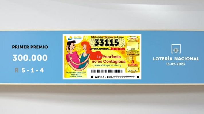 SELAE - Sorteo de la Lotería Nacional del 16/02/2023