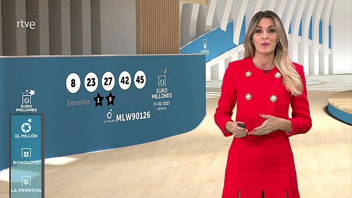 Loterías - Sorteo de la Bonoloto y Euromillones del 17/03/2023