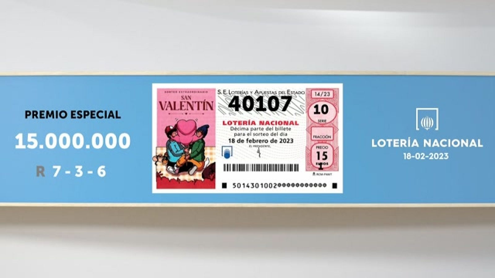 Sorteo de la Lotería Nacional del 18/02/2023 - Ver ahora