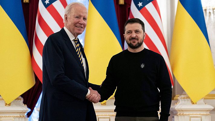 Informativo 24h - Biden visita Kiev por sorpresa para reunirse con Zelenski