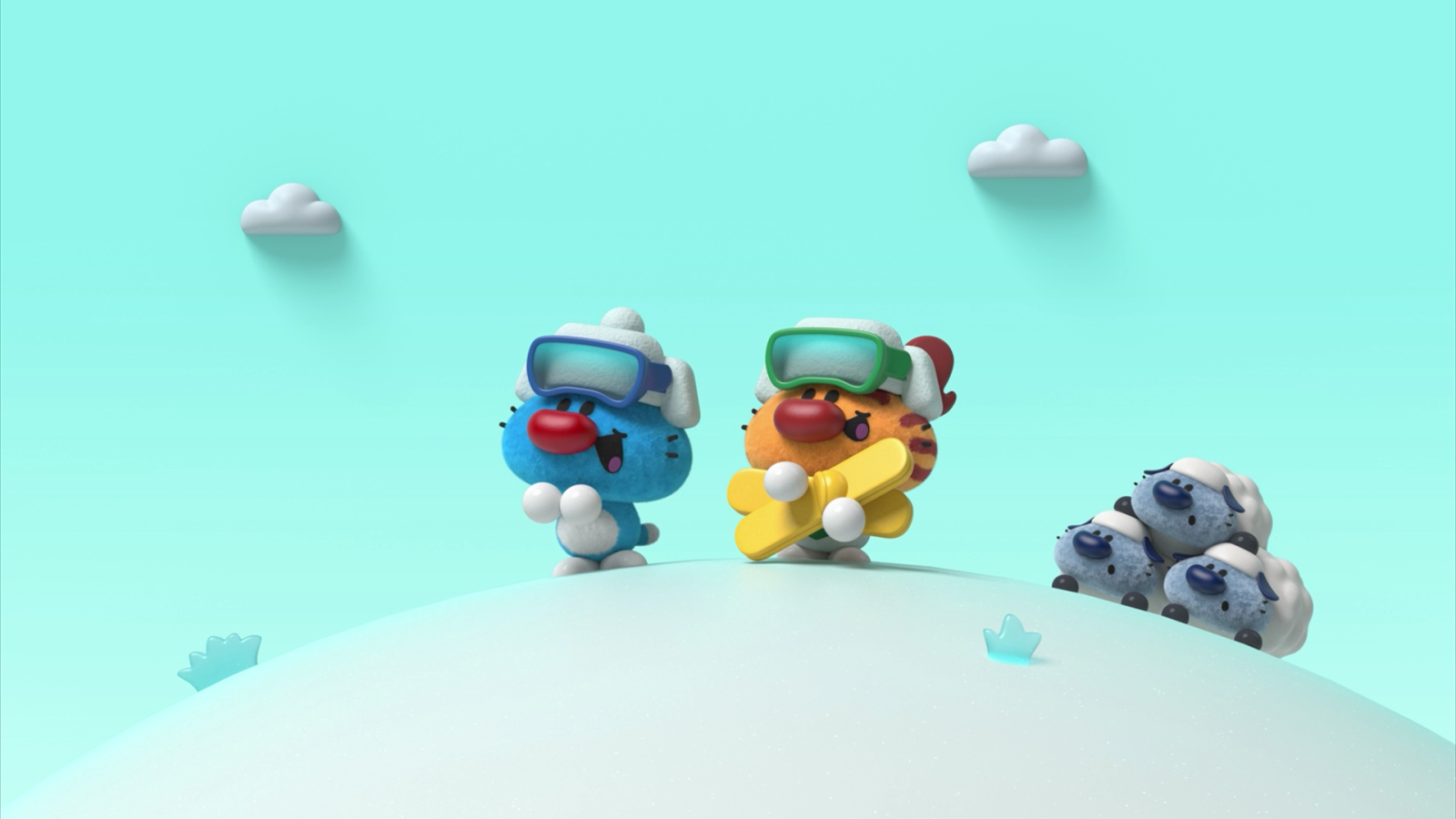 Pelea en la pista de esquí - Oggy Oggy | Ver