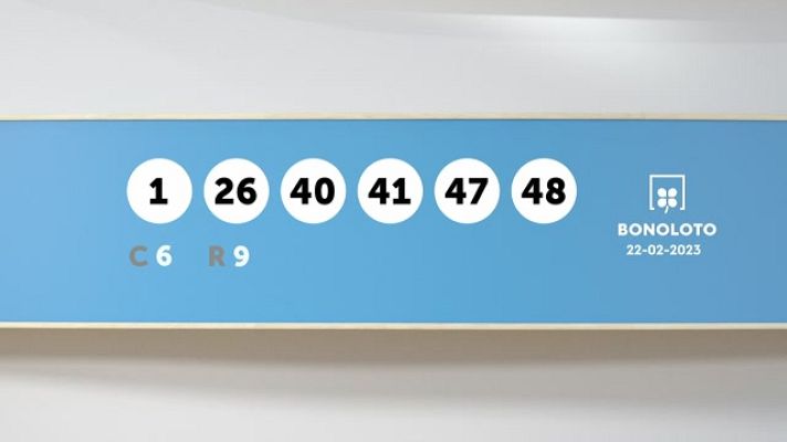 SELAE - Sorteo de la Lotería Bonoloto del 22/02/2023