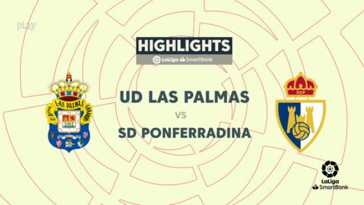 Resúmenes de LaLiga - Las Palmas-Ponferradina: resumen del partido, 29ª jornada