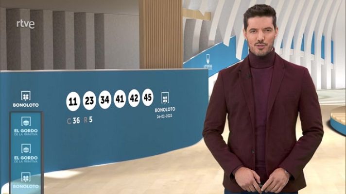 Loterías - Sorteo de la Bonoloto y El Gordo de la Primitiva del 26/02/2023