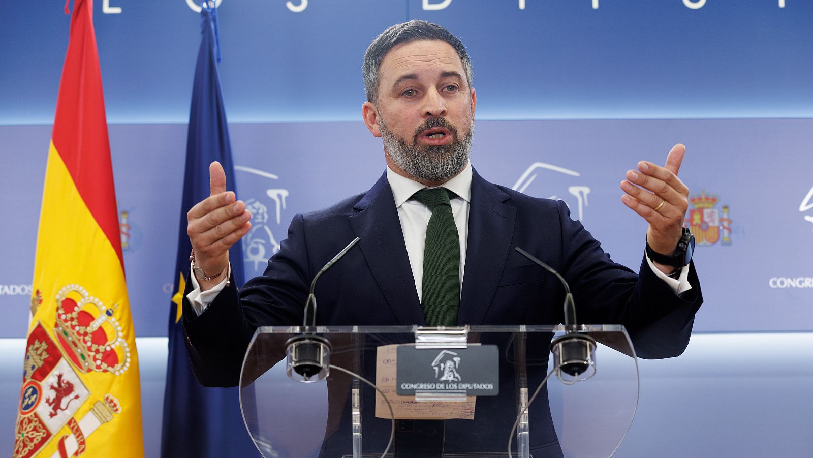 Vox registra su moción de censura contra Sánchez: "No podemos permanecer de brazos cruzados"