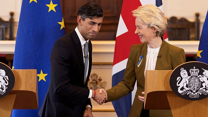 Telediario 2 - La UE y el Reino Unido alcanzan un acuerdo sobre el protocolo de Irlanda del Norte