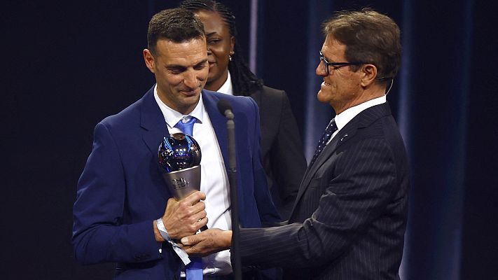  - Lionel Scaloni se lleva el premio 'The Best' a mejor entrenador del año