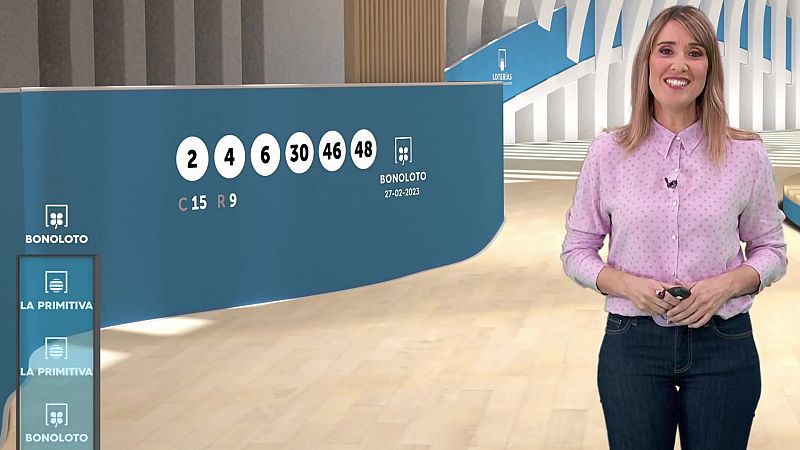 Sorteo de la Bonoloto y Primitiva del 27/02/2023