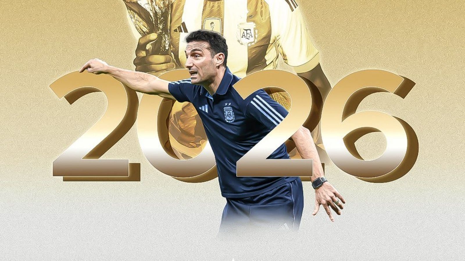 Scaloni, feliz con su renovación con Argentina hasta 2026 - Estudio Estadio | Ver