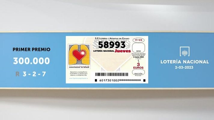 SELAE - Sorteo de la Lotería Nacional del 02/03/2023