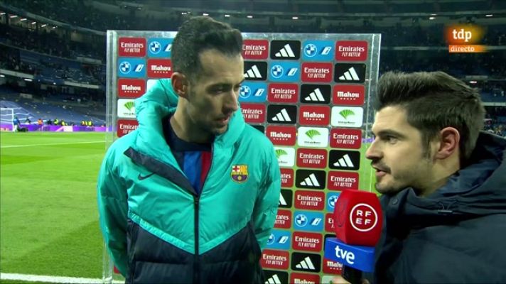 Copa del Rey - Sergio Busquets tras superar el récord de clásicos disputados: "Nos hubiese gustado tener más posesión"