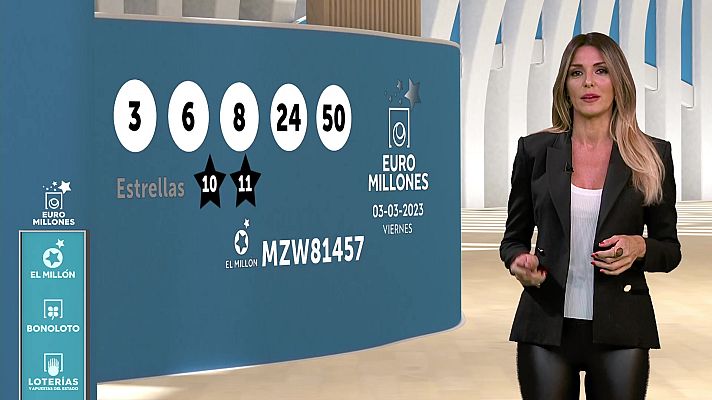 Loterías - Sorteo de la Bonoloto y Euromillones del 03/03/2023