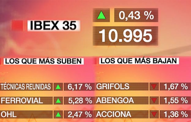  - El Ibex-35 cierra sube un 0,43%