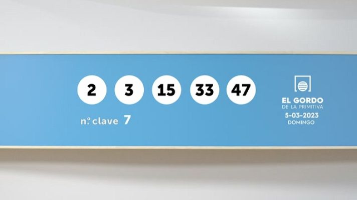 SELAE - Sorteo de la Lotería Gordo de la Primitiva del 05/03/2023