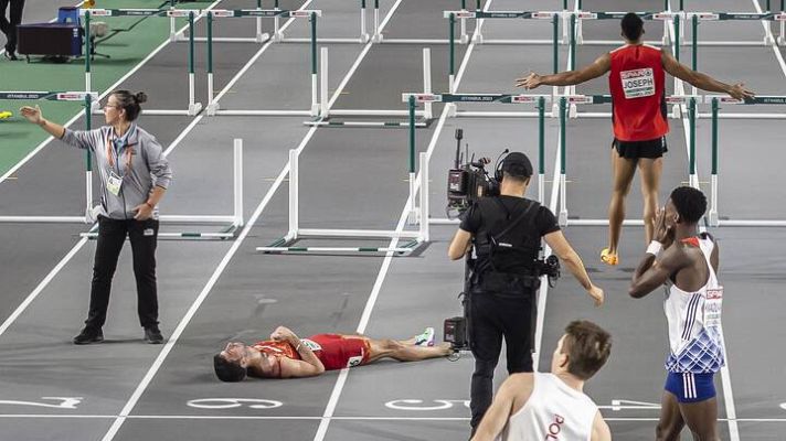 Telediario 1 - Europeos de atletismo: Jason Joseph se disculpa con Quique Llopis