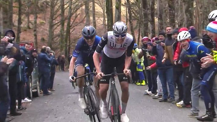  - El ataque de Pogacar a Gaudu con el que se lleva la etapa 4