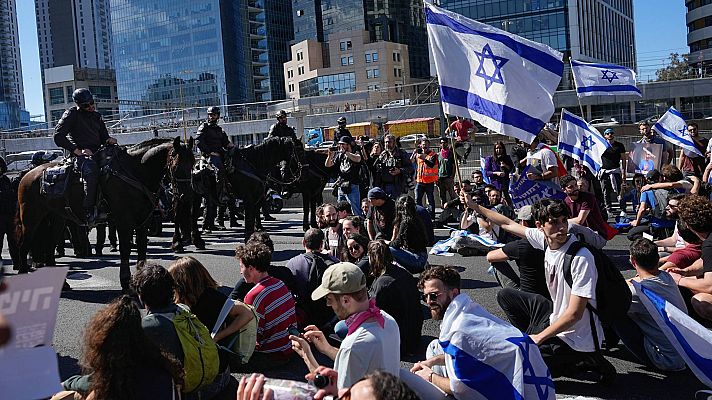 Informativo 24h - Manifestantes contra Netanyahu bloquean el aeropuerto