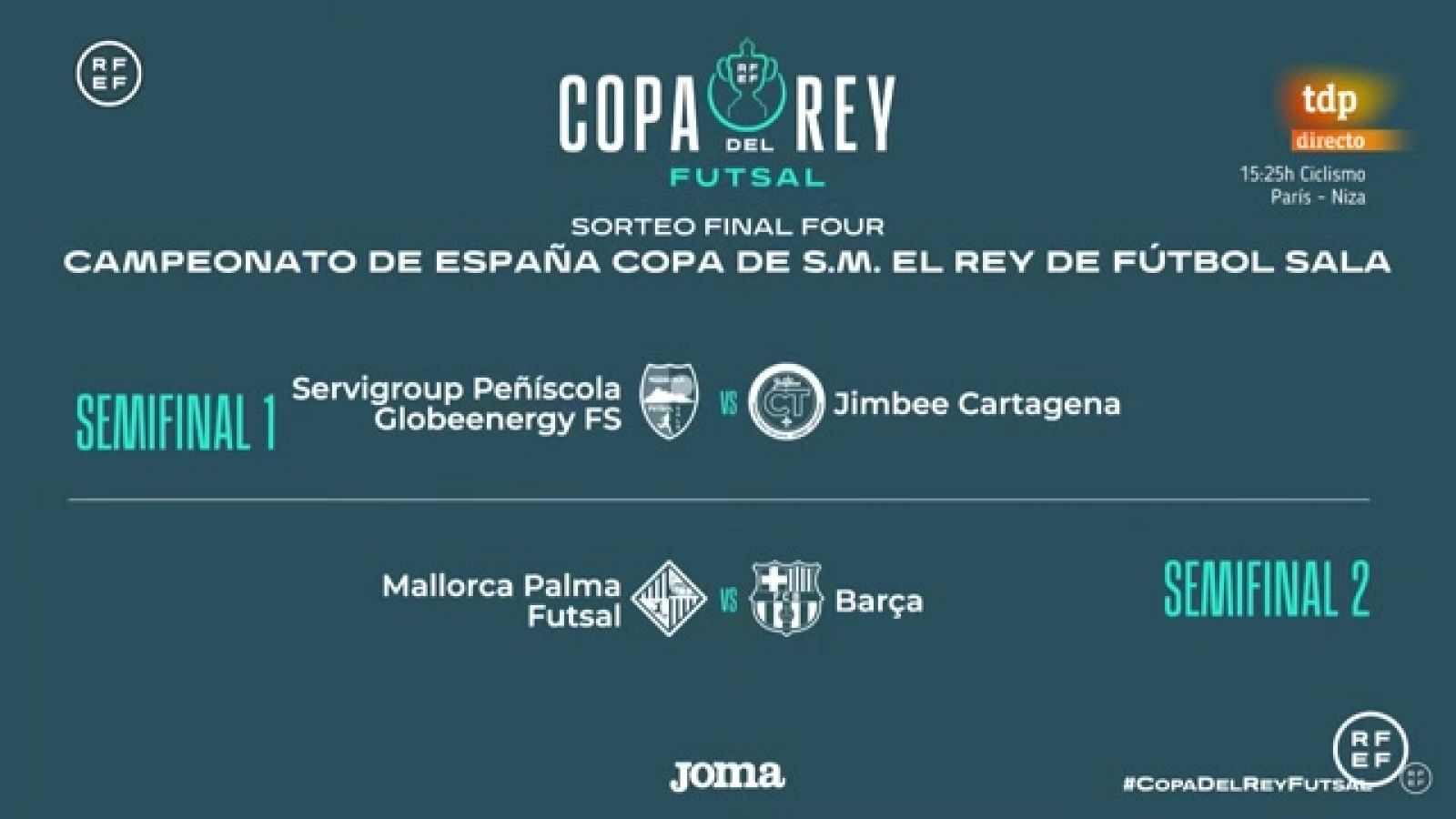 Fútbol Sala - Copa del Rey. Sorteo Final Four - ver ahora