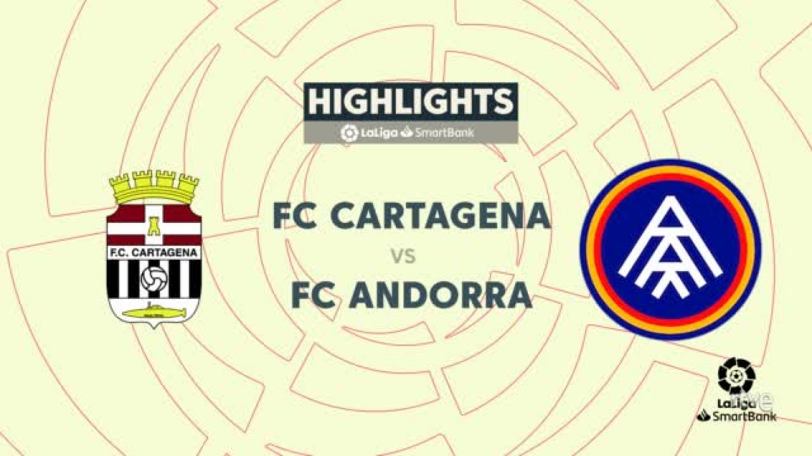 Cartagena - Andorra: resumen del partido de la 31ª jornada de Segunda - ver ahora