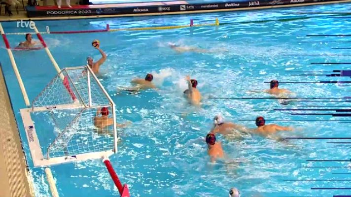 Telediario 2 - España finaliza líder la primera fase de la Copa del Mundo de Waterpolo