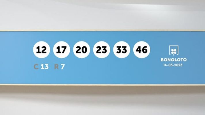 SELAE - Sorteo de la Lotería Bonoloto y Euromillones del 14/03/2023