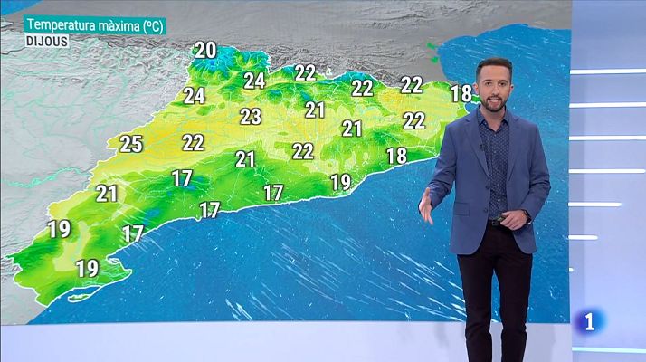 El temps - Migdies suaus a l'interior i més frescos a la costa