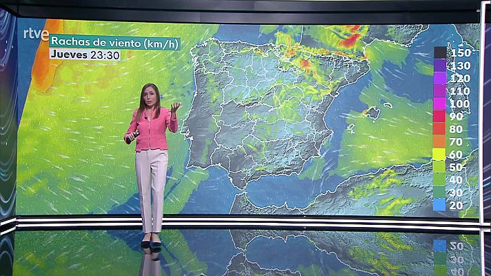 El tiempo - Las temperaturas máximas bajarán en el área mediterránea, pero tenderán a subir en el resto de la Península, de forma notable en áreas del interior