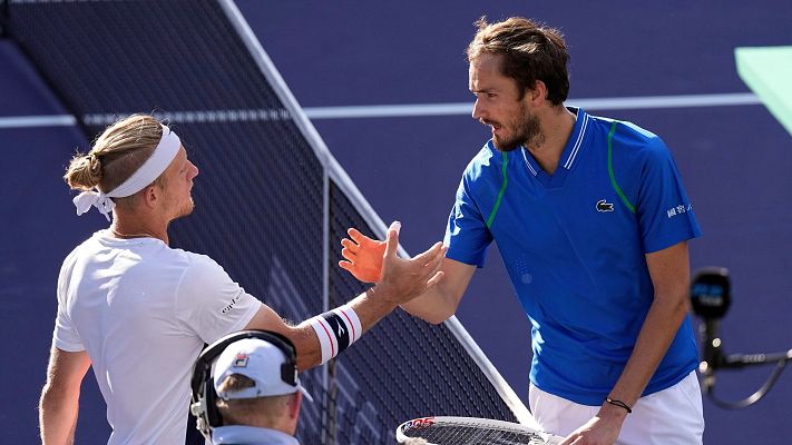 Telediario Matinal - Davidovich cae en en cuartos de Indian Wells ante Medvedev