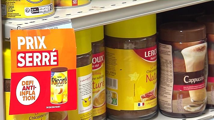 Telediario 1 - Comienza el "trimestre anti-inflación" acordado por gobierno y distribuidores en Francia