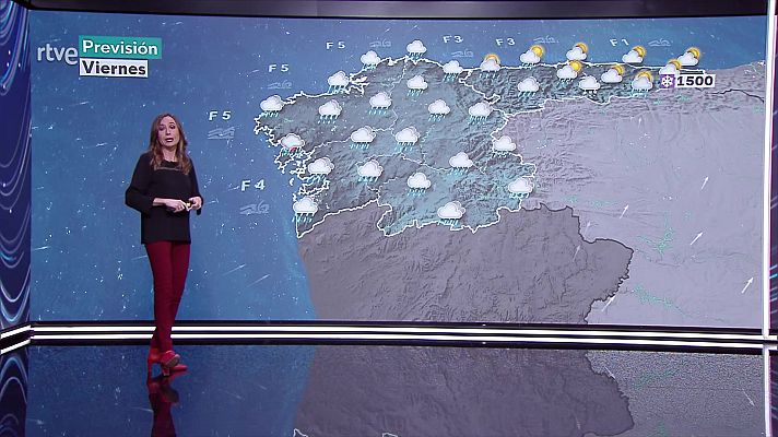 El tiempo - Temperaturas diurnas en descenso en el tercio oeste peninsular, en ascenso en el interior de la mitad este, y sin cambios en el resto