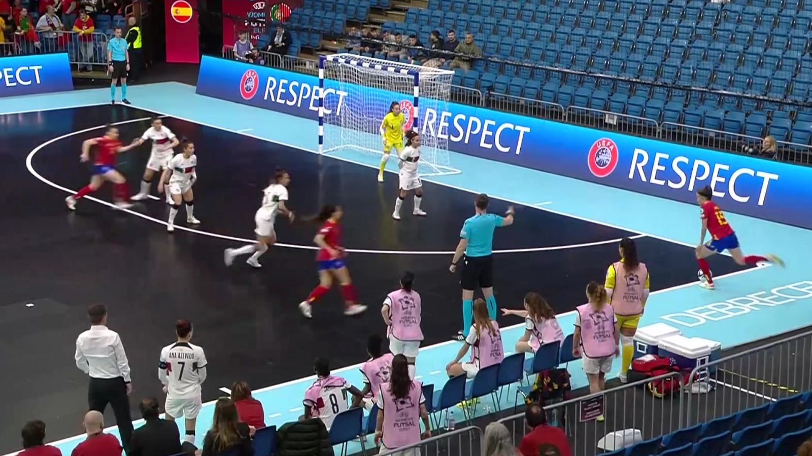 Fútbol Sala - Campeonato de Europa Femenino. 1ª semifinal: España - Portugal - ver ahora